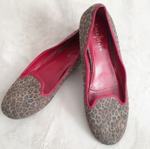 Cole Haan Nike Air Morgan Leopard Print & Red Flat